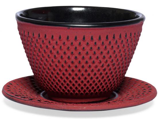 Arare Teeschale Set - Farbe: rot