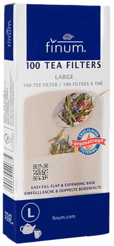 100 Tea Filters Teefilter - Gre L ungebleicht