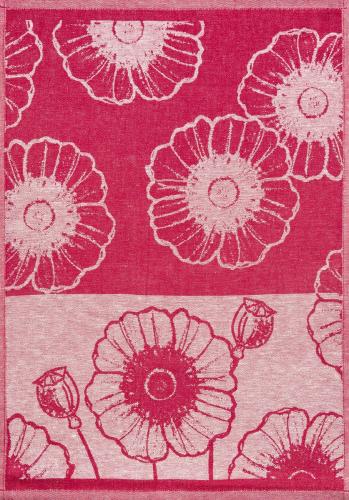 Mohnfeld Jacquard-Geschirrtuch rot